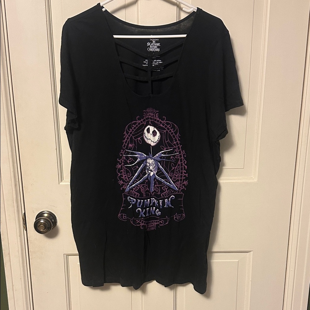 Torrid Black Tee with Purple Character Design